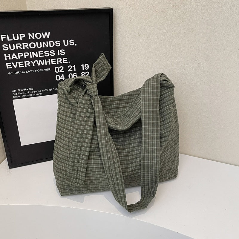 2025 New Korean Simple Bag Shoulder Bag Women's Large Capacity Tote Bag Versatile Trendy Casual Commuter Crossbody Bag