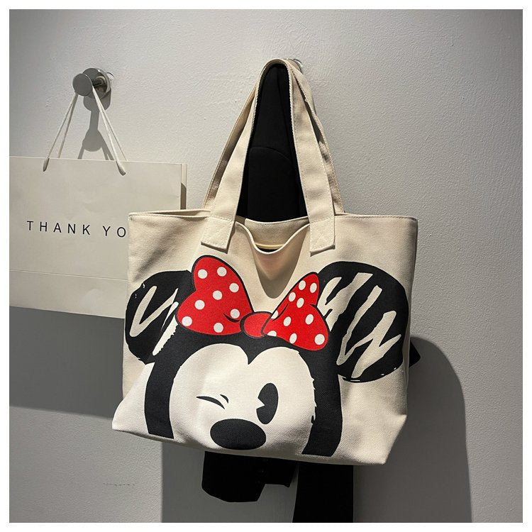 2025 new canvas bag, women's crossbody shoulder bag, tote bag, book bag, versatile large capacity, student class bag, tutoring bag, fashionable