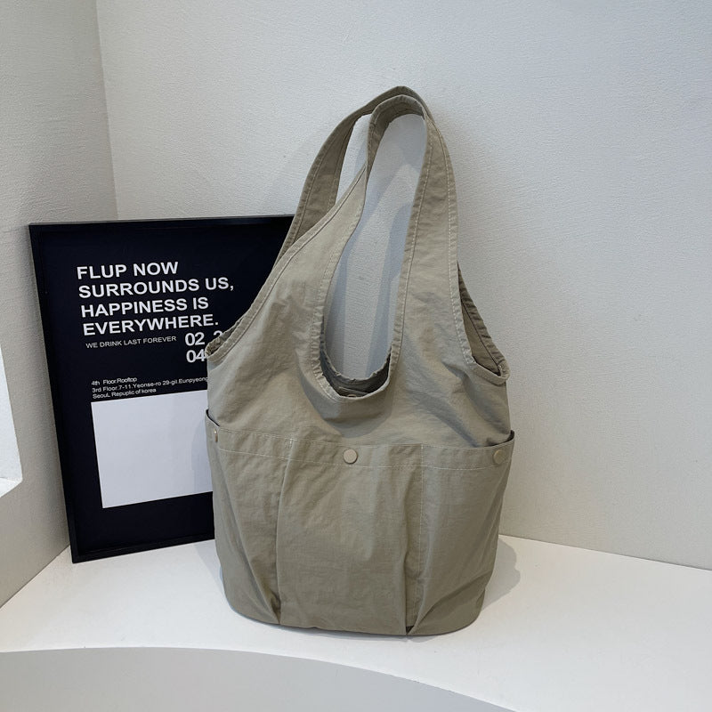 2025 Spring New Trendy Women's Fashion Shoulder Tote Bag - Simple, Stylish, and Spacious with a Casual Texture