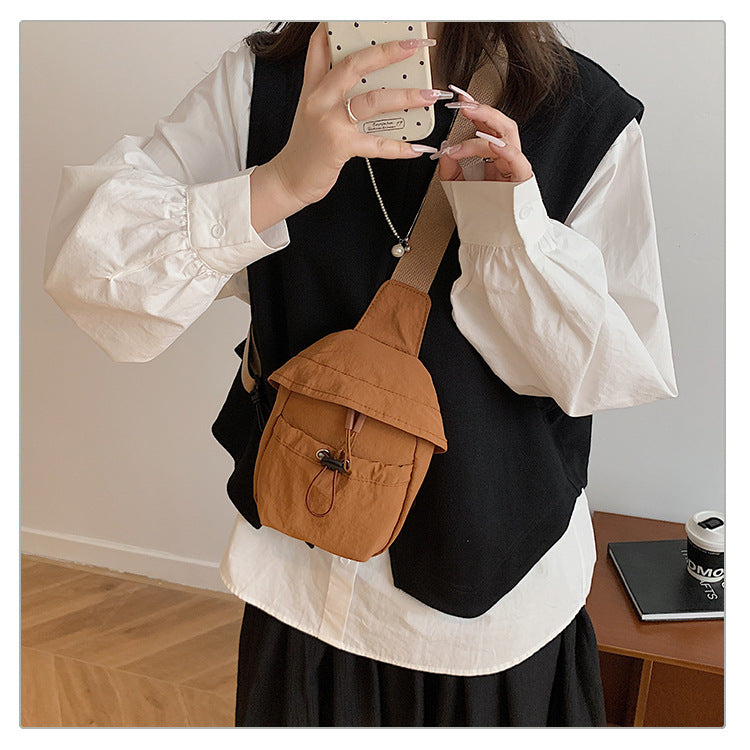 Summer Small Bag for Women 2025 New Canvas Bag Chest Bag for Men and Women Travel Backpack Casual Crossbody Bag Waist Bag