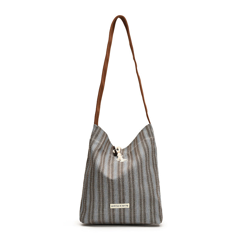 Large capacity canvas bag for women 2025 new summer fashion casual armpit bag commuting shoulder tote bag