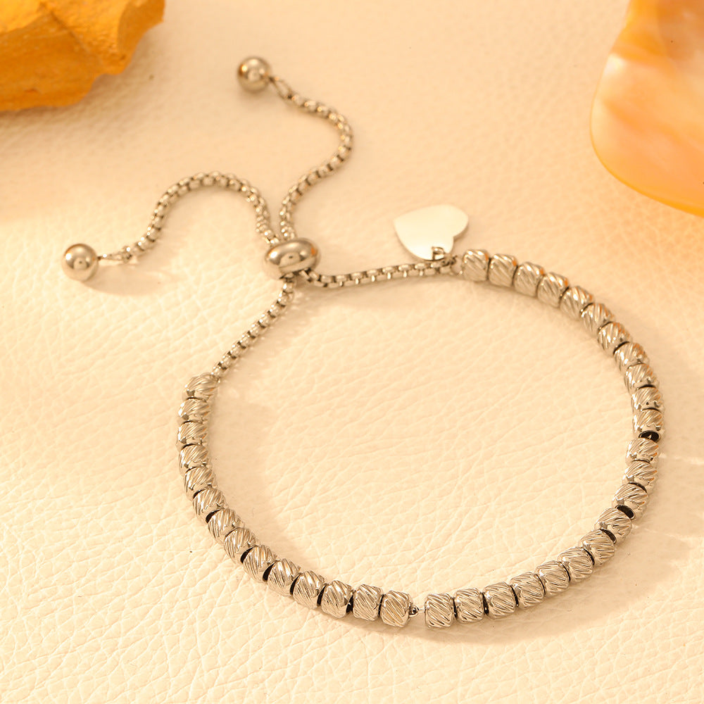 Women's Gold Bracelets Threaded Love Bracelet Silver Jewelry Charm Silver Bracelets for Women