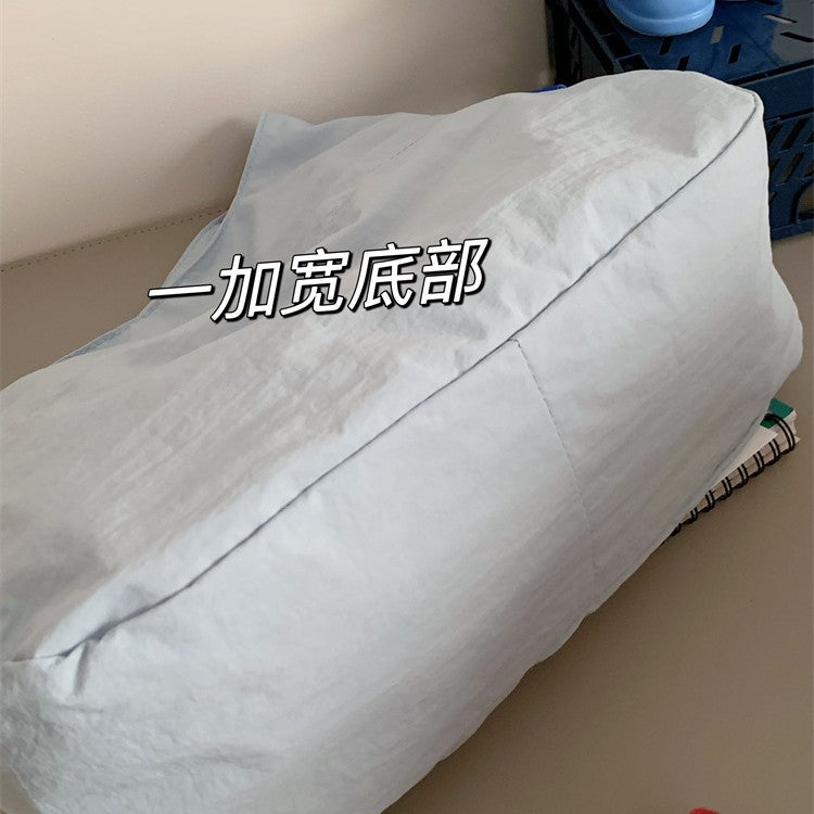 Summer New Tote Bag Relaxation for Girls Simple Ice Cream Dopamine Shoulder Bag Large Capacity Underarm Bag