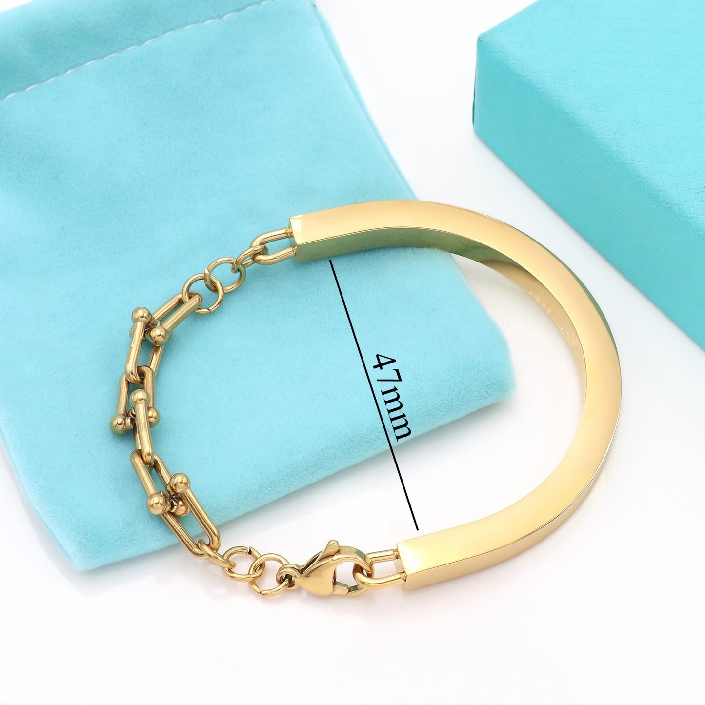 Gold Bracelets for Women U-shaped Horseshoe Bracelet