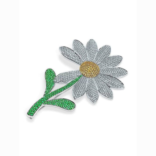 Lovely Daisy Brooch Corsages Pins for Women Suits Accessories