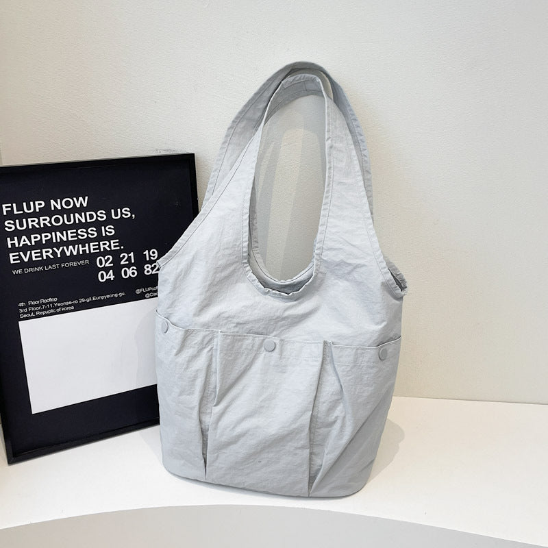 2025 Spring New Trendy Women's Fashion Shoulder Tote Bag - Simple, Stylish, and Spacious with a Casual Texture