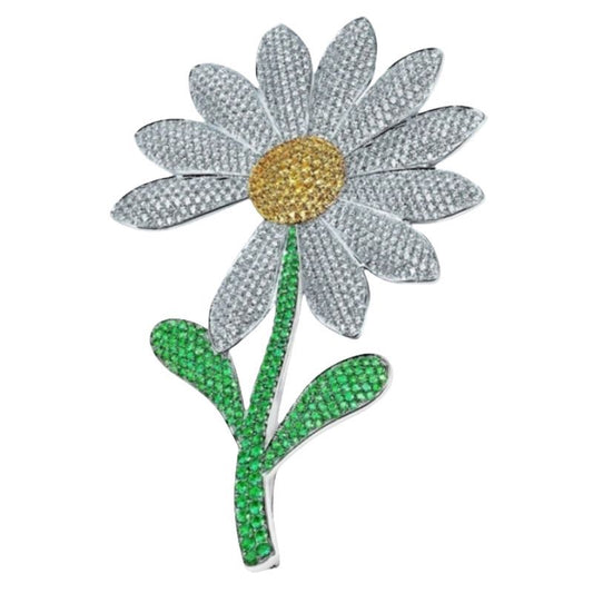 Lovely Daisy Brooch Corsages Pins for Women Suits Accessories