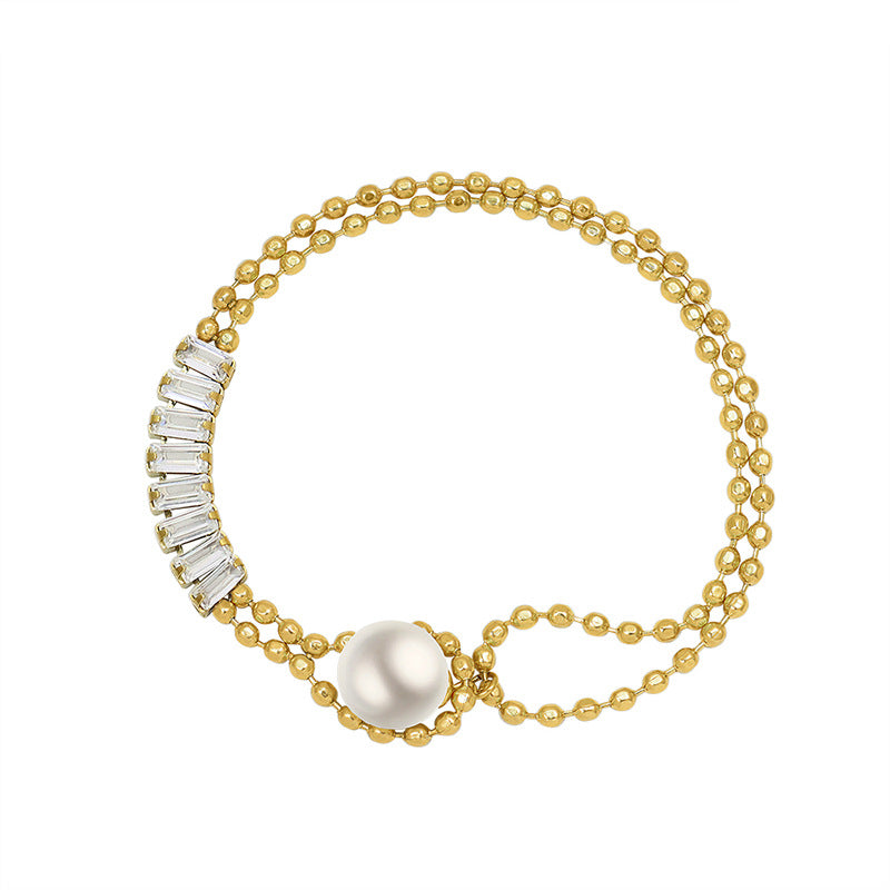 Gold Bracelet for Women Retro Pearl Bracelets Women's Jewelry