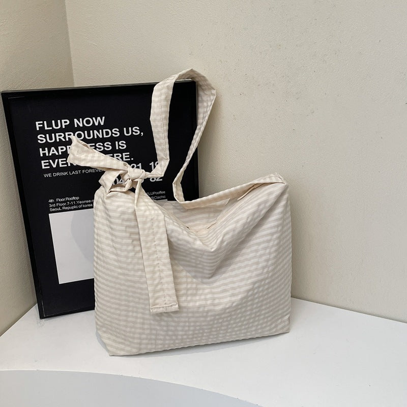 2025 New Korean Simple Bag Shoulder Bag Women's Large Capacity Tote Bag Versatile Trendy Casual Commuter Crossbody Bag