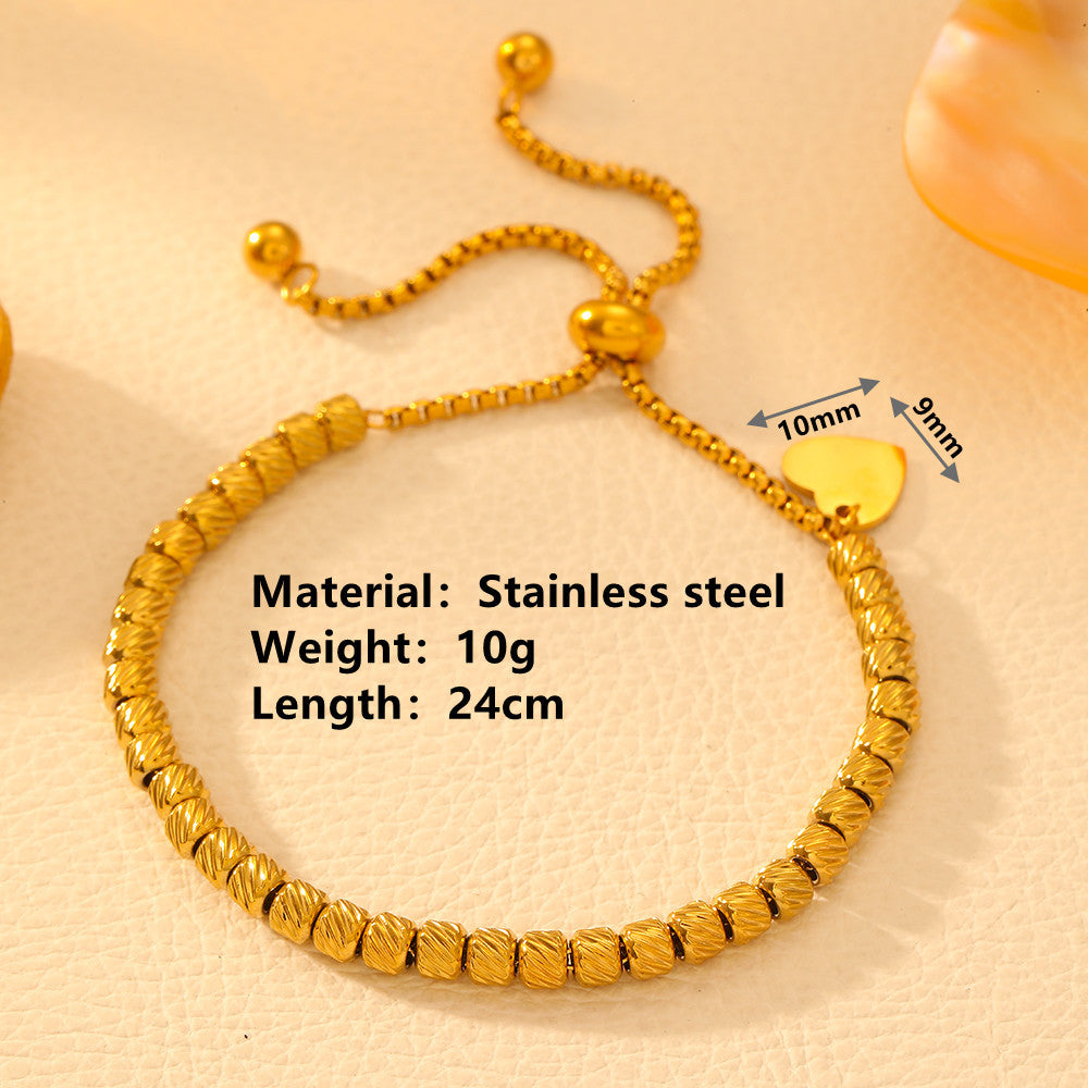 Women's Gold Bracelets Threaded Love Bracelet Silver Jewelry Charm Silver Bracelets for Women