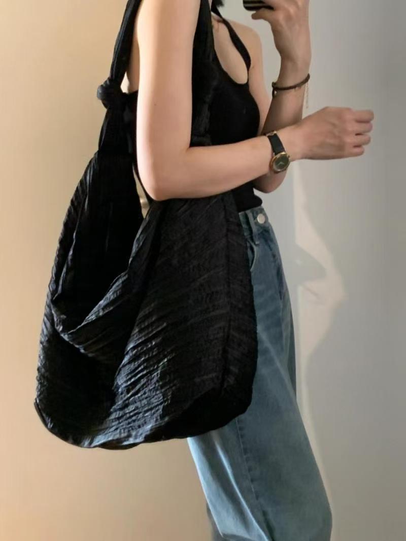 Korean Lazy Large Capacity Canvas Bag for Women 2025 New Casual Versatile Single Shoulder Tote Bag Commuter Crossbody Bag