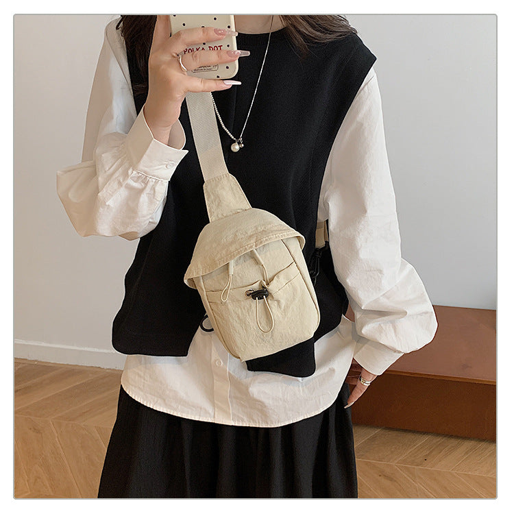 Summer Small Bag for Women 2025 New Canvas Bag Chest Bag for Men and Women Travel Backpack Casual Crossbody Bag Waist Bag