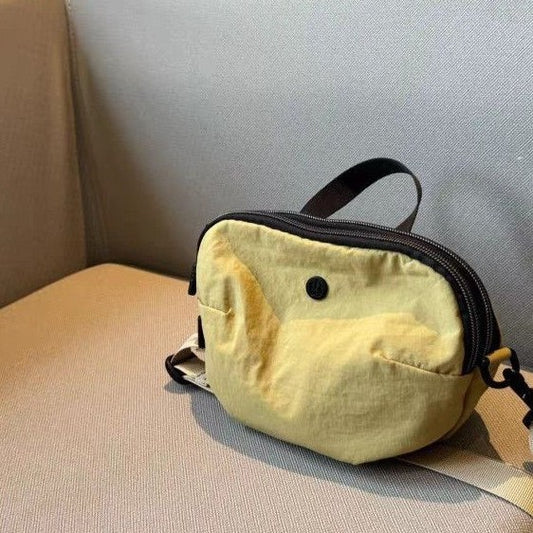 2025 New Cute Phone Bag Universal Lightweight Crossbody Bag Small Apple Multi-Layer Mini Fabric Bag Large Capacity