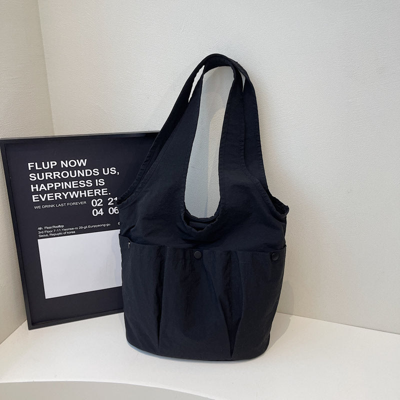 2025 Spring New Trendy Women's Fashion Shoulder Tote Bag - Simple, Stylish, and Spacious with a Casual Texture