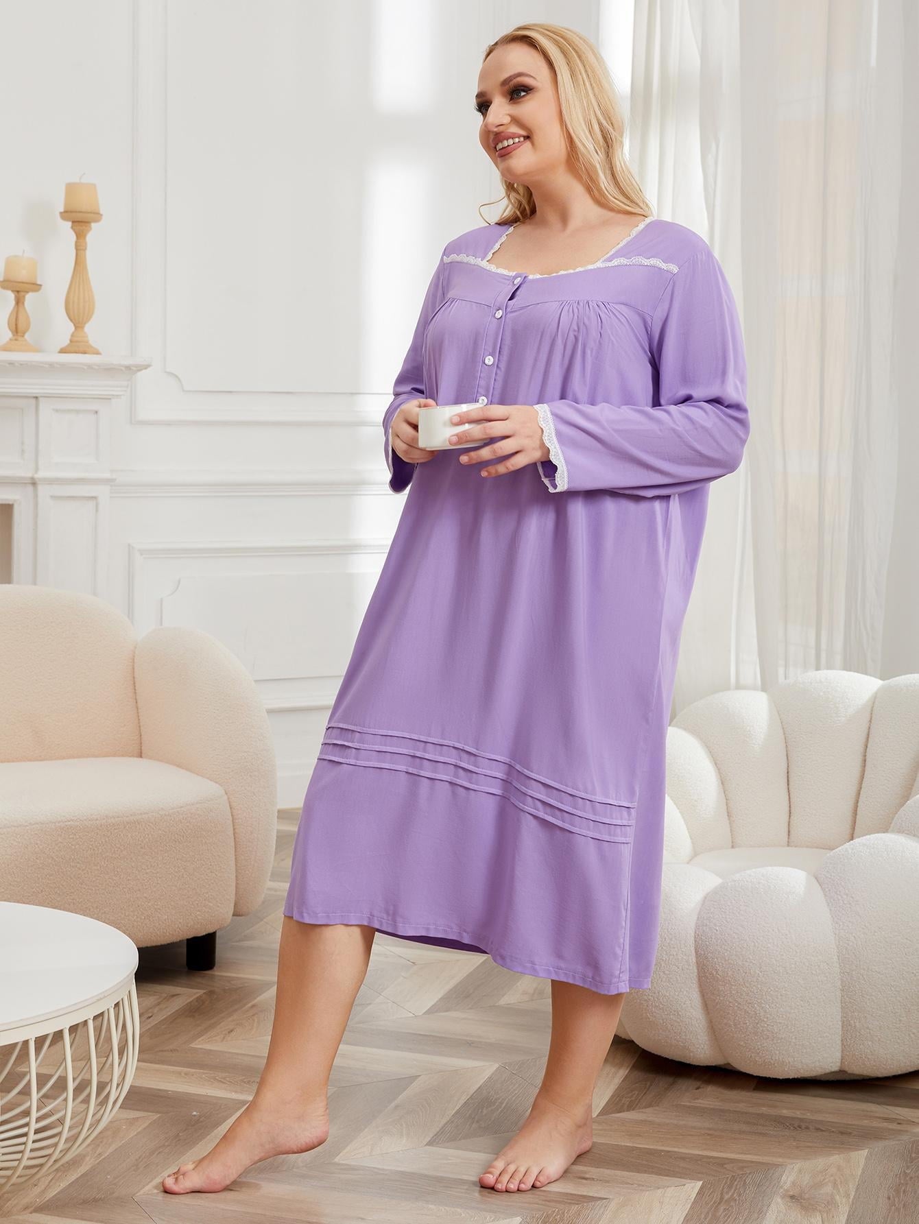 Plus Size Pajamas Set for Women Soft Nightwear Cute Sleepwear Women's Lounge Sets