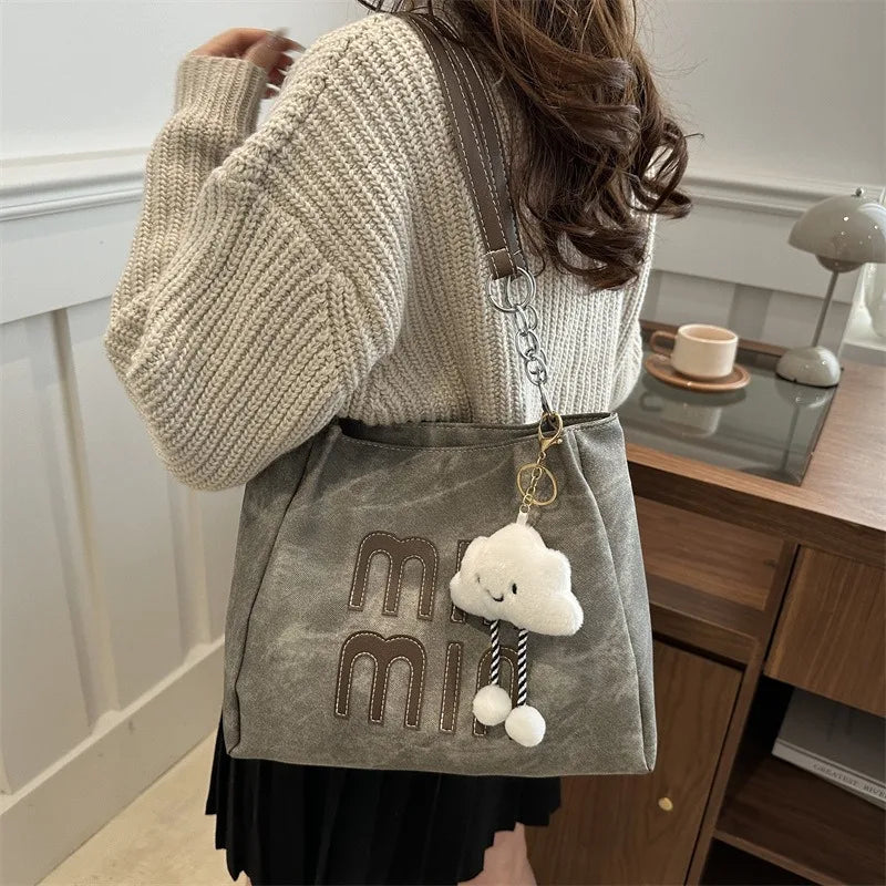 Women New Large-capacity Single-shoulder Tote Bag Trendy and Casual Stylish and Unique Single-shoulder Hand-carry Women's Bag