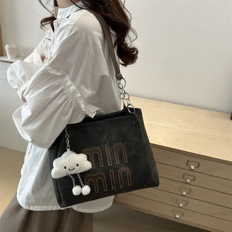 Women New Large-capacity Single-shoulder Tote Bag Trendy and Casual Stylish and Unique Single-shoulder Hand-carry Women's Bag