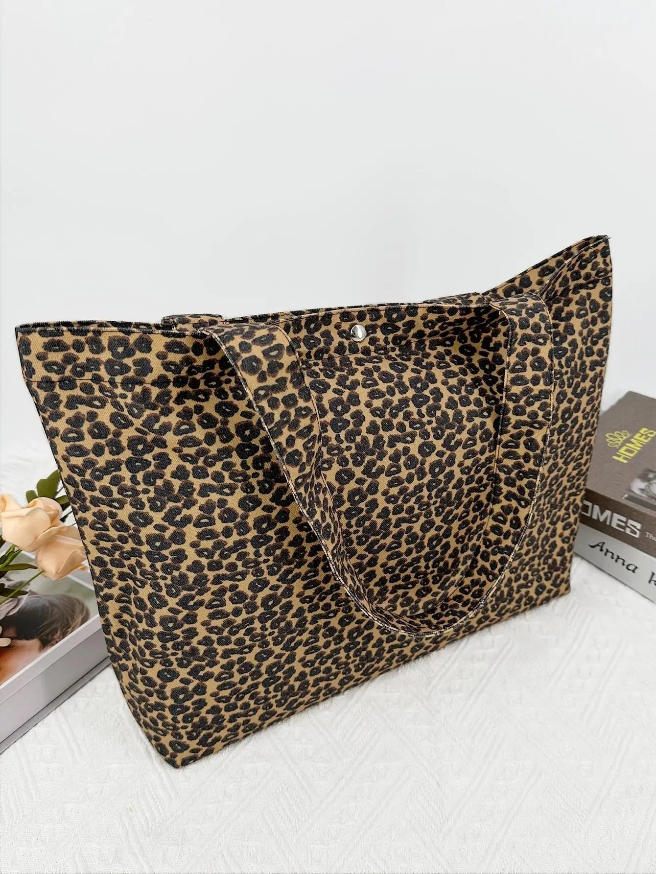 Floral Print Canvas Reusable Grocery Tote Bags Women Shoulder Handbag Crafts Shopping Bags Gifts for Women Birthday Christmas