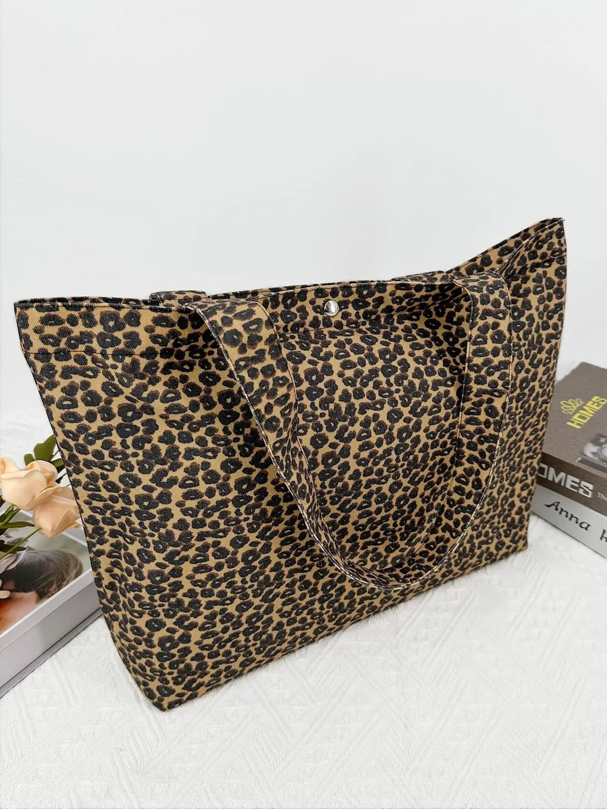 Floral Print Canvas Reusable Grocery Tote Bags Women Shoulder Handbag Crafts Shopping Bags Gifts for Women Birthday Christmas