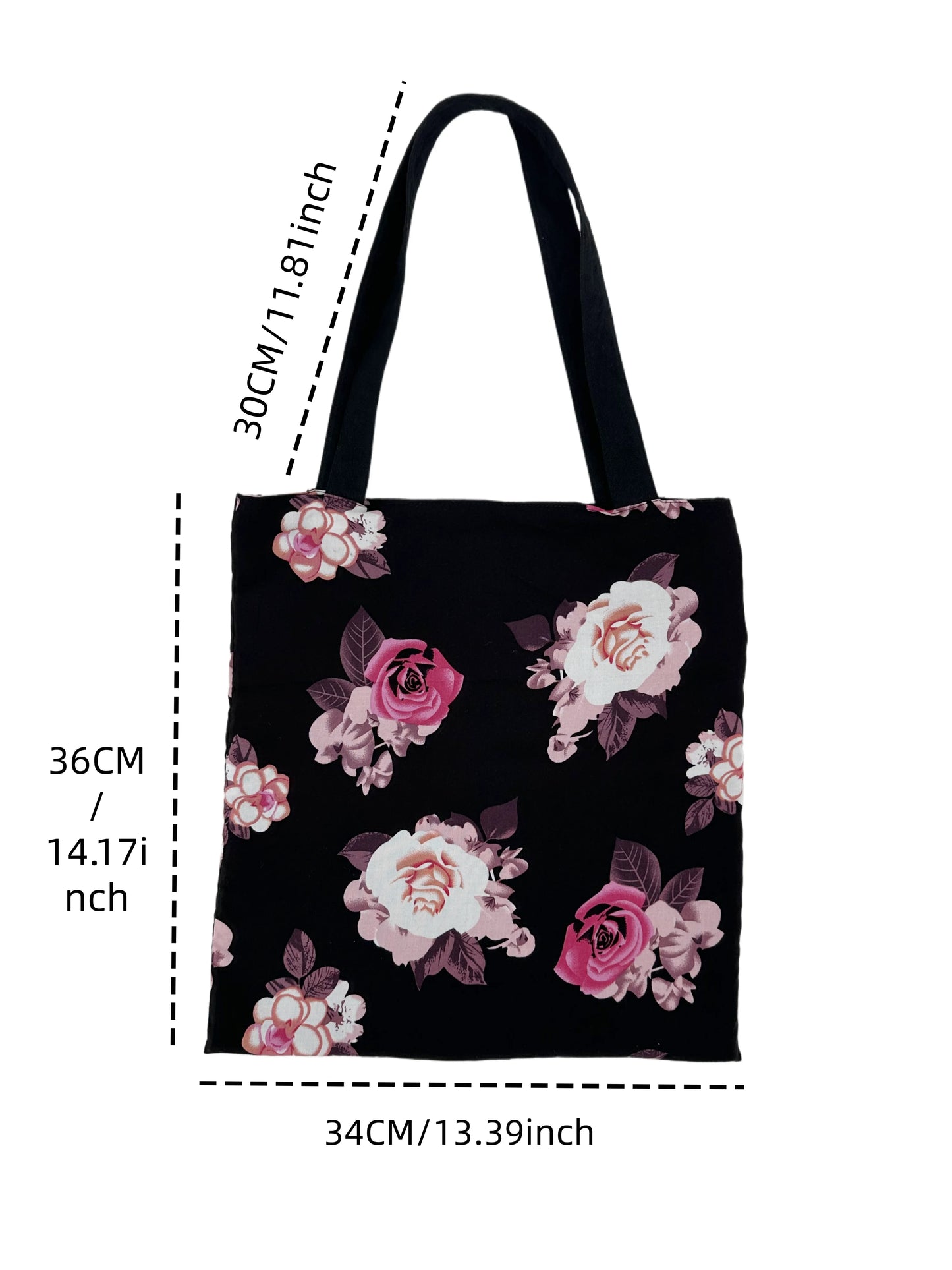 Floral Zebra Print Canvas Tote Bags Reusable Grocery Women Shoulder Crafts Shopping Gifts Handbag for Women Girls Birthday