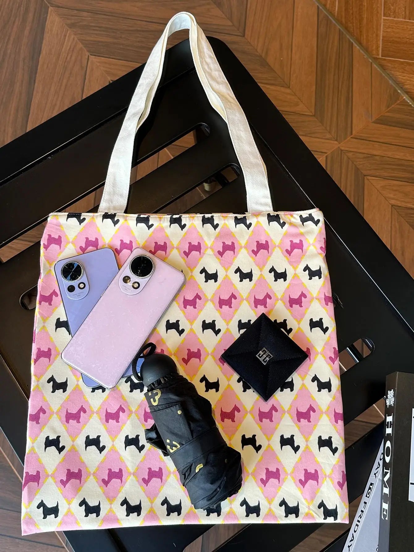 Horse Print Canvas Reusable Grocery Tote Bags Women Shoulder Handbag Crafts Shopping Bags Gifts for Women Birthday Christmas