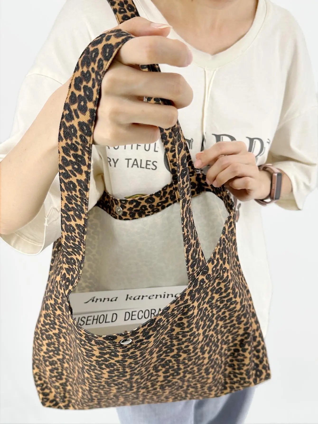 Floral Print Canvas Reusable Grocery Tote Bags Women Shoulder Handbag Crafts Shopping Bags Gifts for Women Birthday Christmas