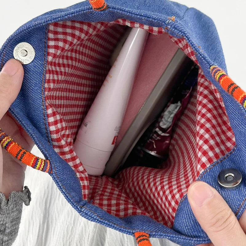 Striped Letter Print Double Side Canvas Tote Bags Reusable Grocery Women Shoulder Crafts Shopping Handbag Gifts for Women