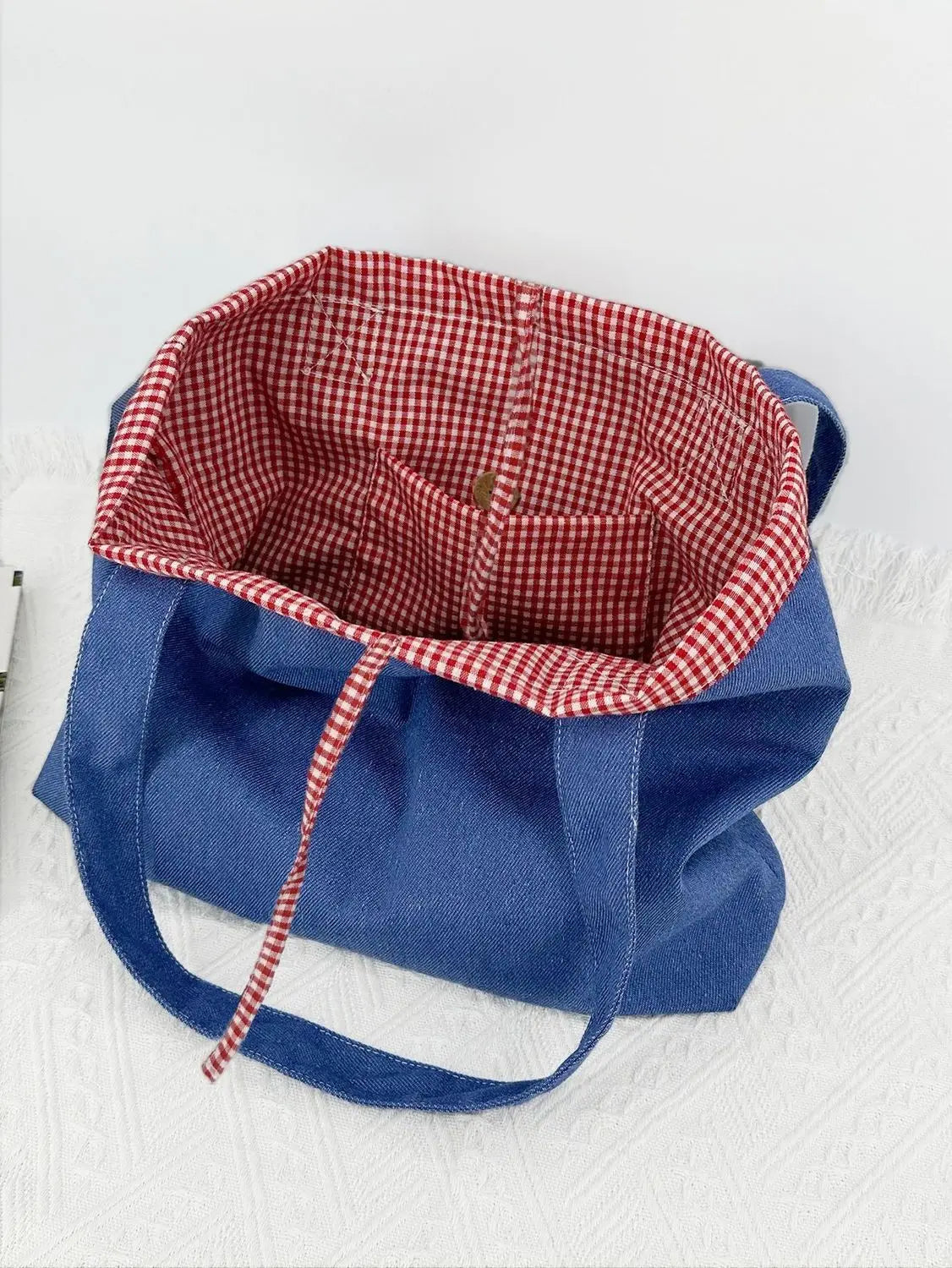 Striped Print Double Side Canvas Tote Bags Reusable Grocery Women Shoulder Crafts Shopping Handbag Gifts for Women Birthday