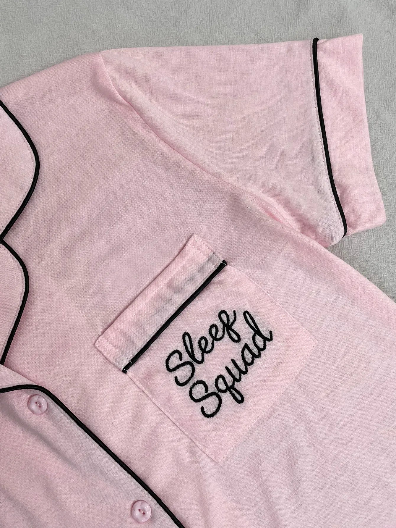 Summer Women's Pajamas Sets Short Sleeve Notched Collar Front Button Top & Elastic Waist Ruffle Shorts Loungewear Sleepwear