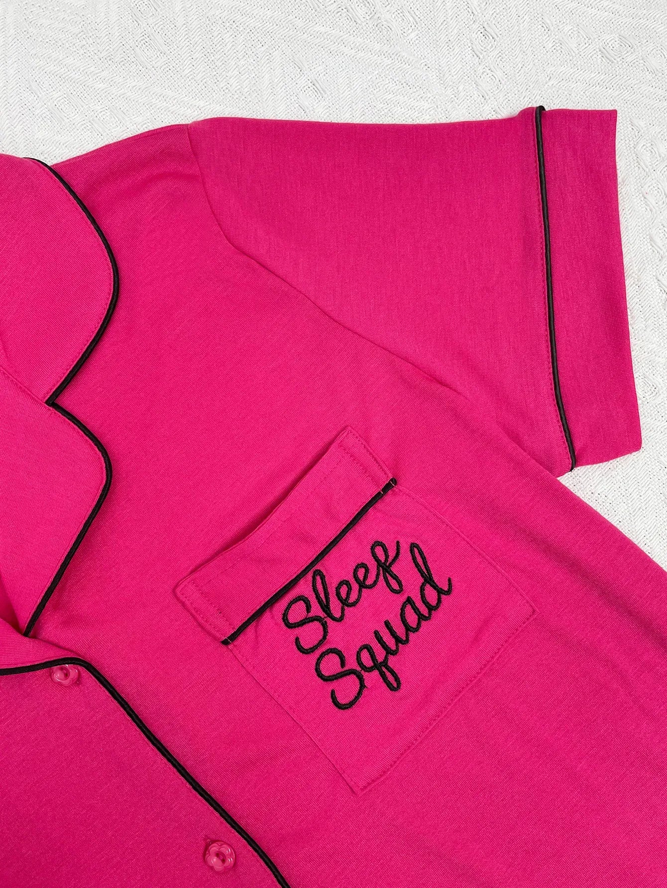 Summer Women's Pajamas Sets Short Sleeve Notched Collar Front Button Top & Elastic Waist Ruffle Shorts Loungewear Sleepwear