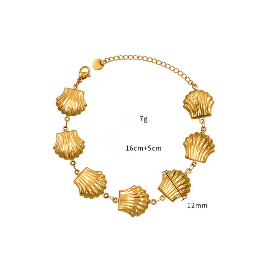 Gold Bracelet for Women Shell Tennis Bracelet Women's Jewelry